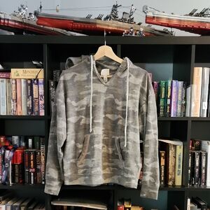 Knox Rose Gray Camouflage Pullover Hoodie
